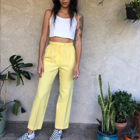 Pastel Yellow Trousers