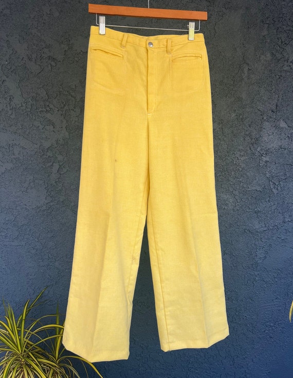 70s Yellow Pants - image 1