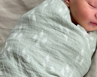 Forest Green Swaddle - A Must-Have Baby Registry Item
