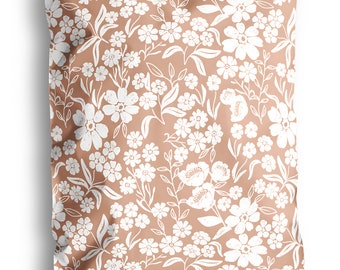 Pink Floral Poly Mailers | 10x13 Shipping Bags for Small Business Packaging