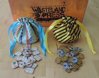Wasteland Express Delivery Service Bag Set of 2 | Lined Drawstring Bag | Tabletop Gamers | Game Accessory