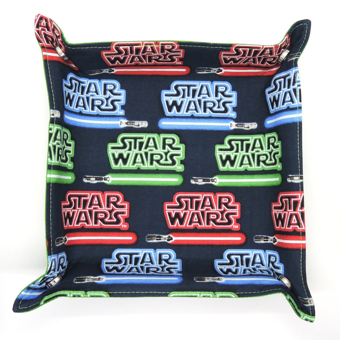 Star Wars Lightsabers Dice Tray Collapsible, Fabric Game Tray