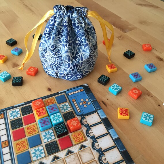 Azul Bag (3 Options) | Lined Drawstring Bag | Tabletop