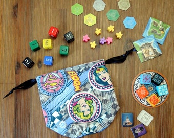 Girl Power Dice Bag | Lined Drawstring Bag | Tabletop Gamers, Role Players | Game Accessory