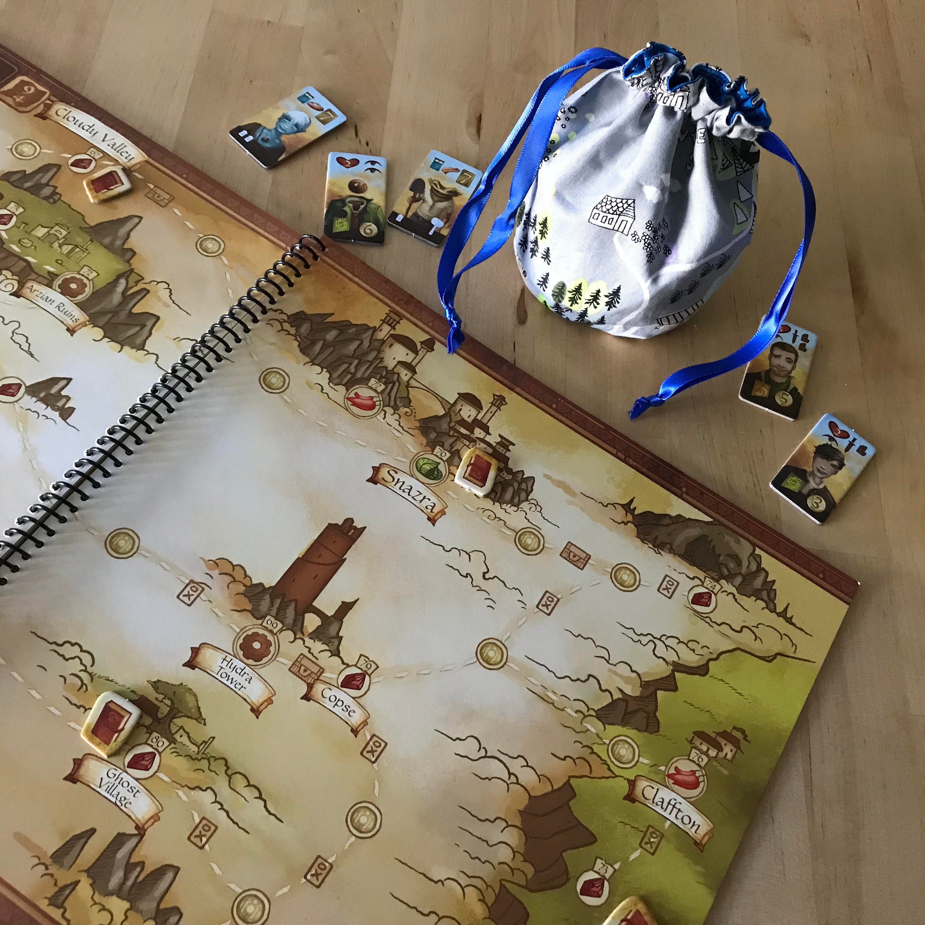 Near And Far Bag Lined Drawstring Bag Tabletop Gamers Etsy Near And Far Bag Lined Drawstring Bag Tabletop Gamers Etsy