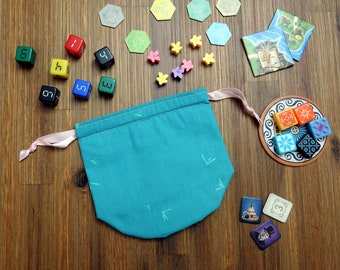 Dragonfly Dice Bag | Lined Drawstring Bag | Tabletop Gamers, Role Players | Game Accessory