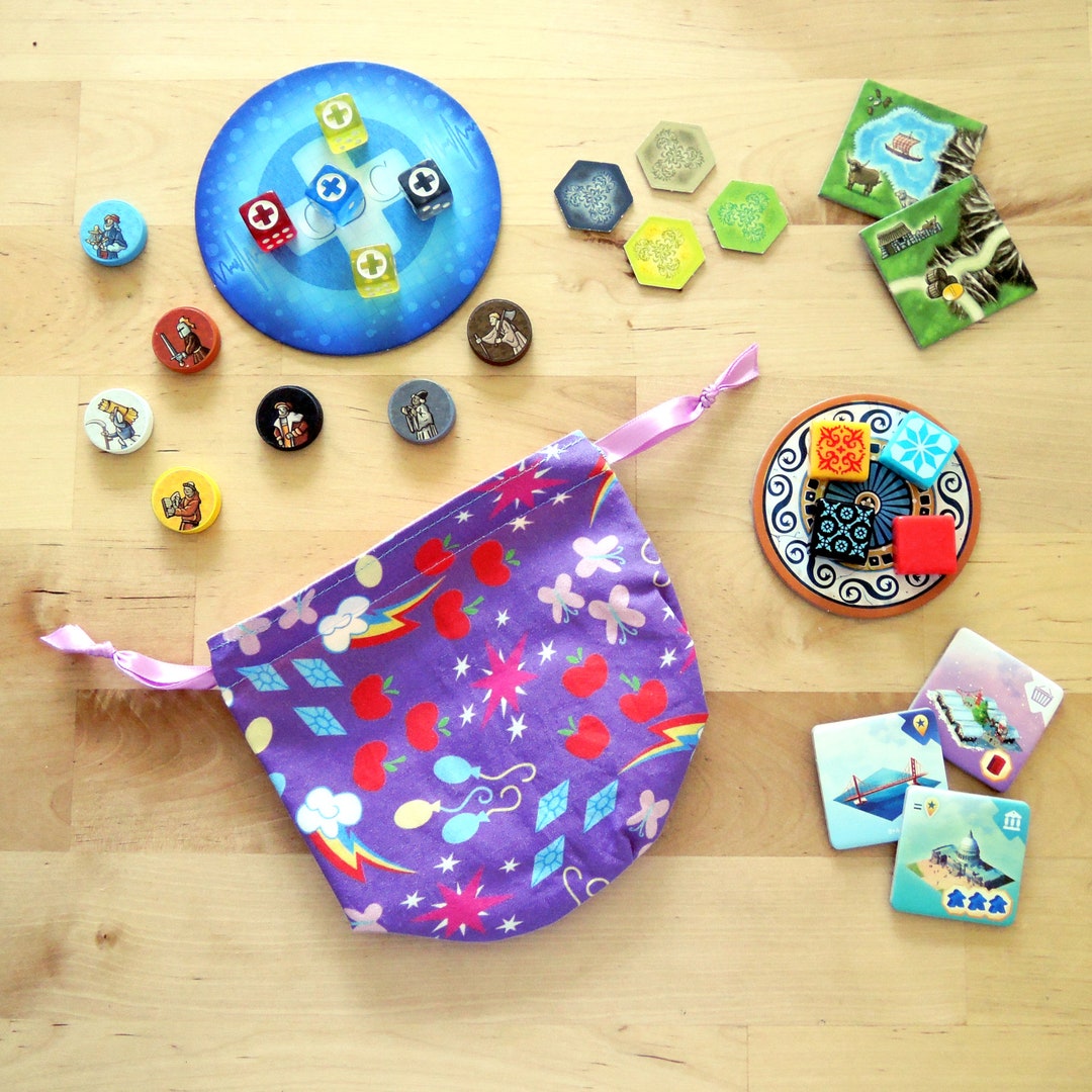 Cutie Marks Dice Bag Lined Drawstring Bag Tabletop Gamers, Role Players
