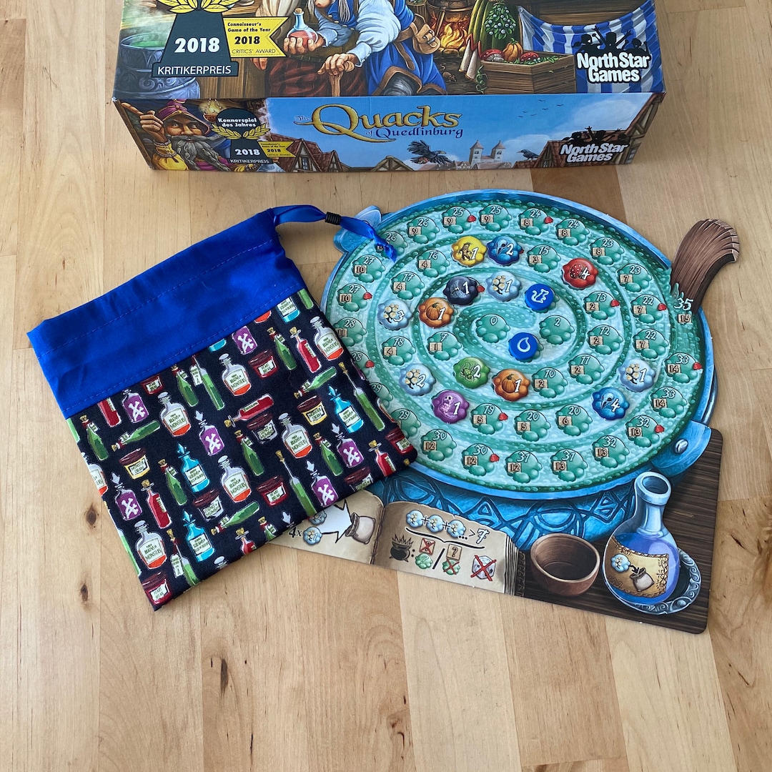 Quacks of Quedlinburg Bag Set of 5 2 Options Flat Drawstring Bag