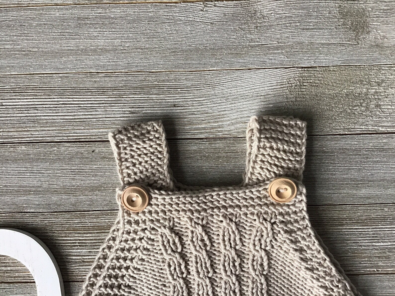 Embroidery Cotton Romper with Hat Set main image 0