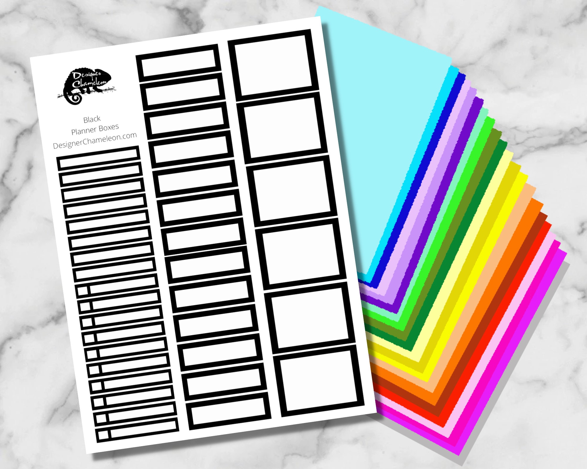 Planner Box Stickers (S/M/L) - Etsy