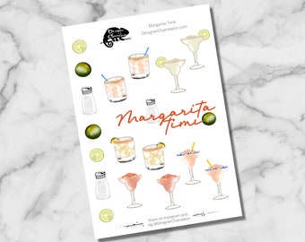 Margarita Time Stickers
