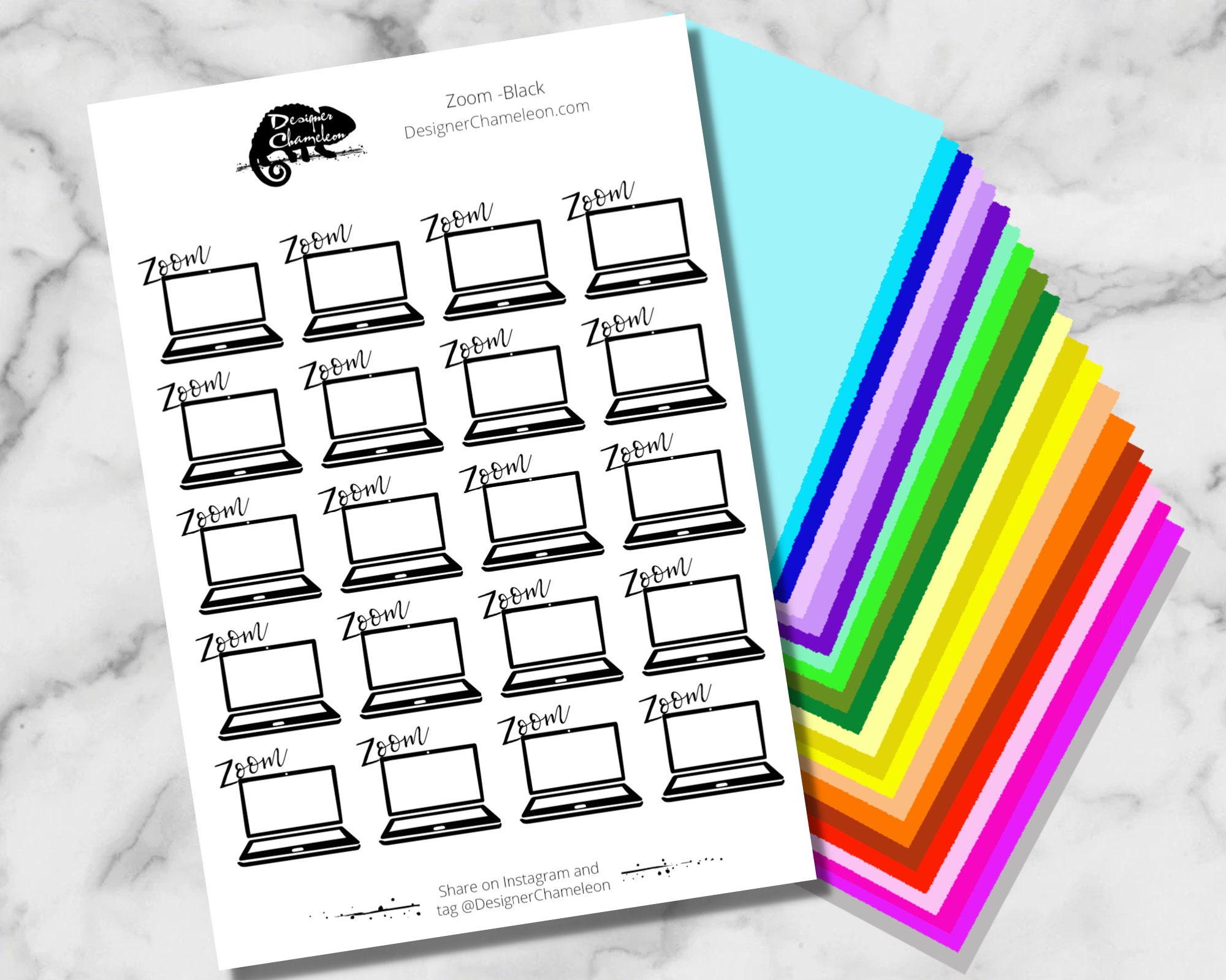 Zoom Meeting Planner Icon Stickers Etsy