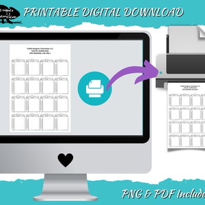 Digital Printable Star Book Rating & Tracking Planner Stickers