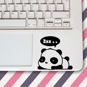 Cute Panda Decal, Panda Vinyl Decal, Panda Sticker, Lazy Panda, iphone decal, laptop decal, wall sticker,macbook decals,laptop decals