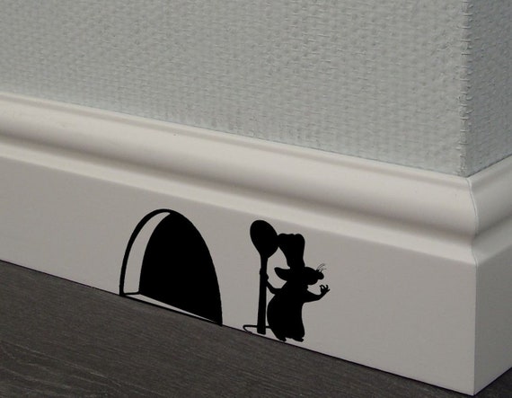 Ratatouille Rat Remy Decal Disney Home Decor Disney Pixar Disney Wall Decal Skirting Board Vinyl Kids Wall Decal Kitchen Decal