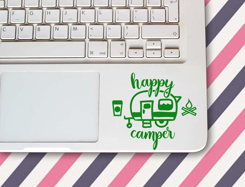 Happy Camper Decal Sticker: Adventure Car, Laptop, RV Decor - Etsy