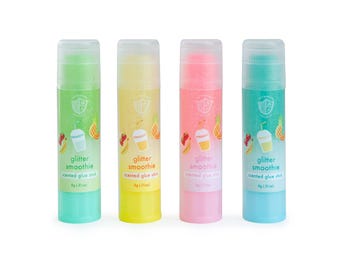 Glitter Smoothie Scented Glue Stick - - Pack of 1, 4 Color Options