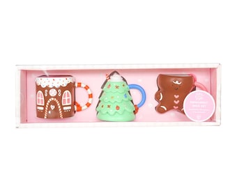 Baking Spirits Bright Mug Ornament Set - Pack of 3