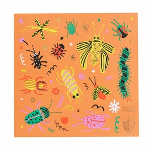 Bug Sticker Set - Pack of 4