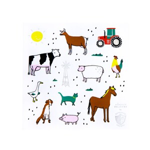 Farm Animal Sticker Set - Pack of 4