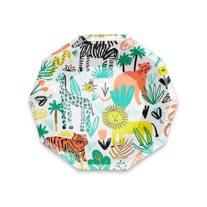 Jungle Animal Small Plates - Pack of 8