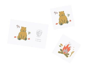 Camp Explorer Temporary Tattoos - Pack of 2