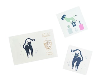 Witch Themed Temporary Tattoos - Pack of 2