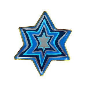 Hanukkah Small Star Plates - Pack of 8