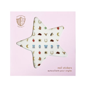 Cowboy Nail Stickers - Pack of 1, 100 Nail Stickers