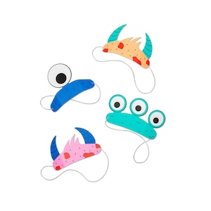 Little Monsters Party Headband Set - Pack of 8, 2 of Each Style