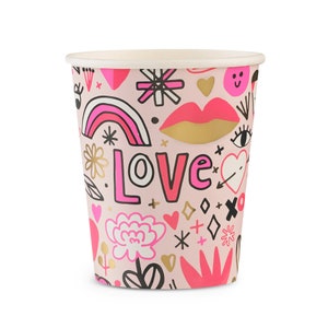 Love Notes 9 oz Cups - Pack of 8