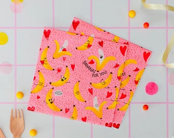 Bananas For You Large Napkins - Pack of 16