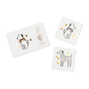 Puppy Temporary Tattoos - Pack of 2