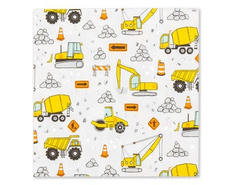Grandes serviettes Under Construction - Lot de 16