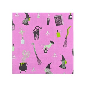 Witch Print Large Napkins - Pack of 16