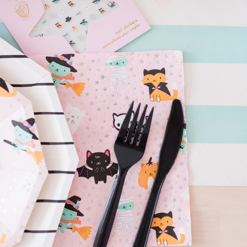 Daydream Society Halloween Cat Napkins - Thumbnail 3