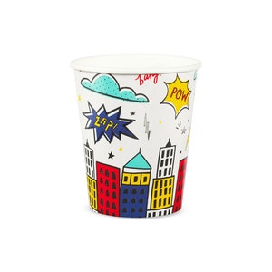 Superhero 9 oz Cups - Pack of 8