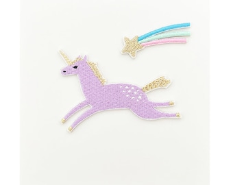 Set de parches de unicornio mágico - Paquete de 2