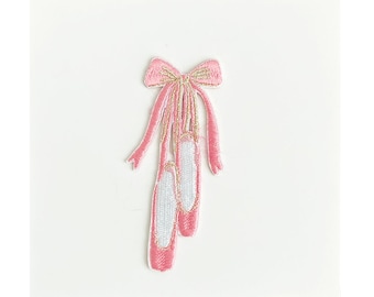 Toppa ricamata con ballerina, distintivo da 3 con paillettes e ferro da stiro, toppa per giacca da ballo, zaino, regalo per recital per ragazze - Italia