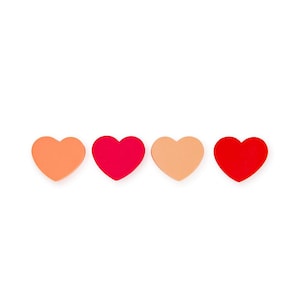 Heart Eraser Set - Pack of 4