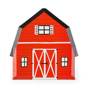 Red Barn Large Plates - Pack of 8