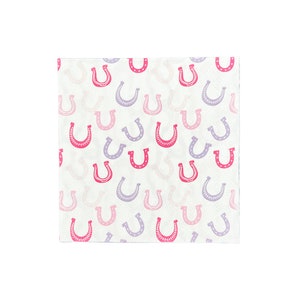 Pink Horseshoe Petite Napkins - Pack of 16