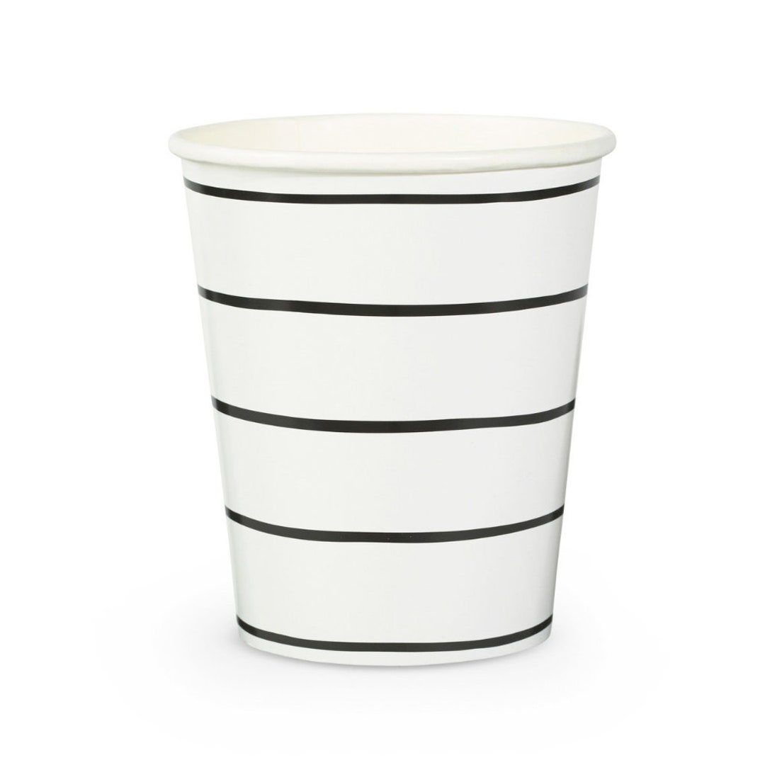 Ink Frenchie Striped 9 Oz Cups 8 Pk. - Etsy