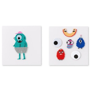Little Monster-patches - 2 stijlopties - individuele patch of patchset