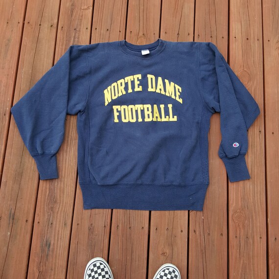 notre dame champion reverse weave sweatshirt