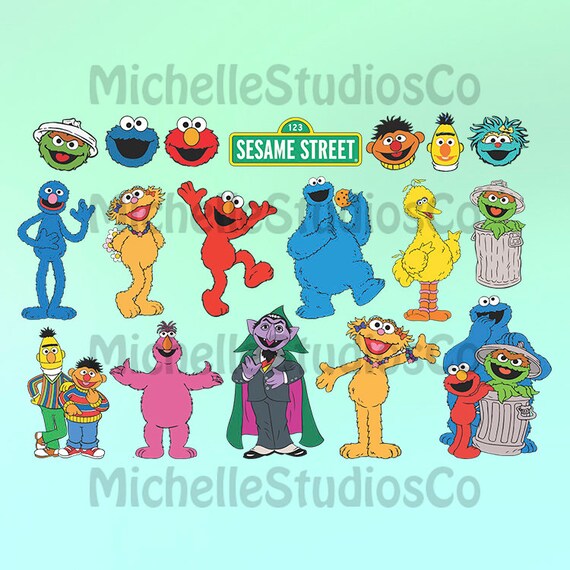 Sesame Street Svg Sesame Street Svg Files Sesame Street Svg Etsy