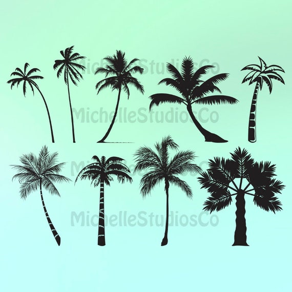Download Free Palm Tree Palm Tree Svg Palm Tree Dxf Palm Tree Eps Palm Etsy SVG DXF Cut File