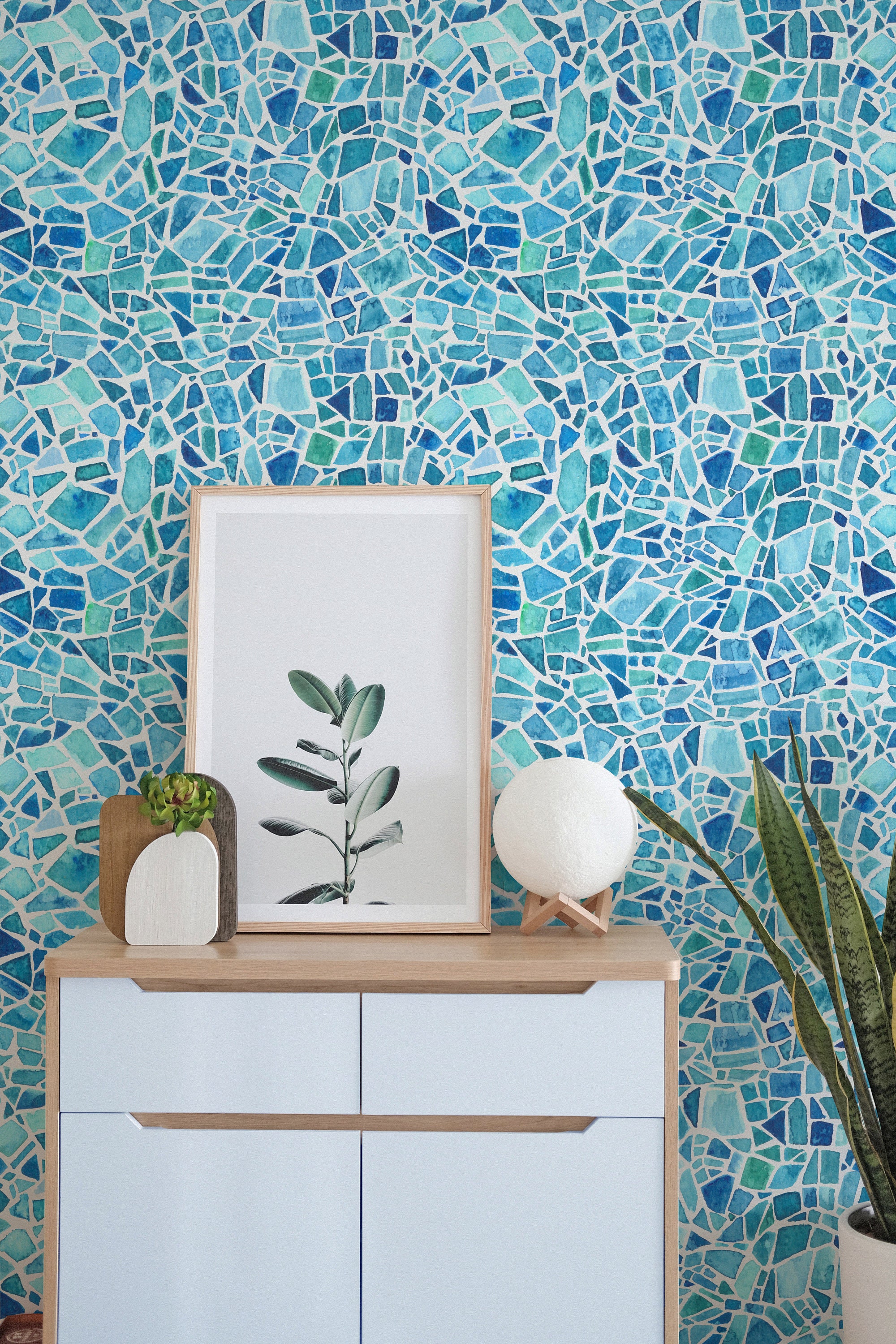 Portuguese Tiles Wallpaper Seamless Pattern Temporary | Etsy