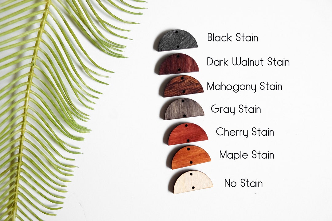 Half Circle Wood Jewelry Findings DIY Jewelry Making, Boho Earrings