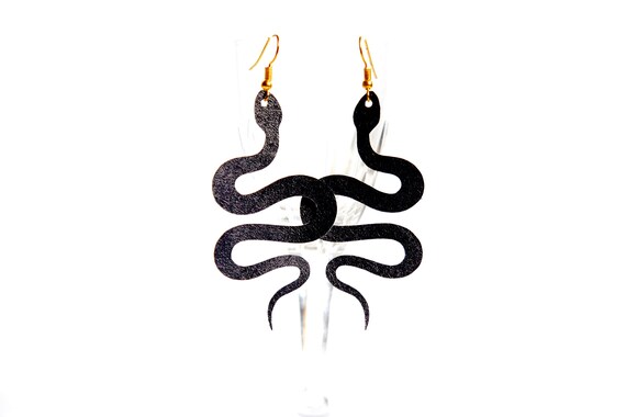 Black SERPENT Earrings